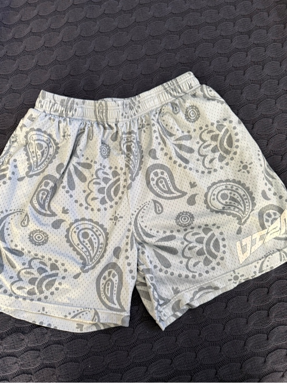 Light Gray mesh Athletic Shorts
